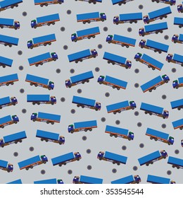 Truck. Simple seamless pattern. Vector illustration.