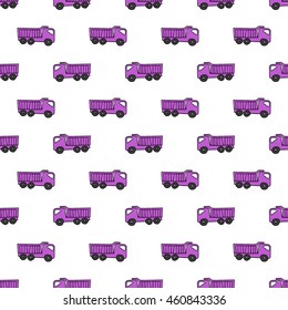 Truck. Simple seamless pattern. Vector illustration.
