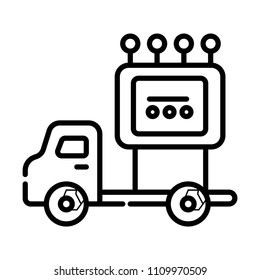 truck symbol icon vector