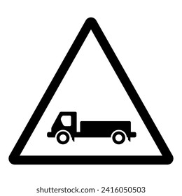 Truck Symbol Sign,Vector Illustration, Isolate On White Background Label. EPS10