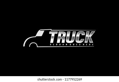 Truck symbol template vector