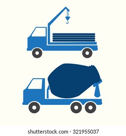 Truck symbol vector illustration