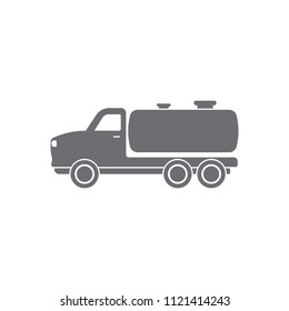 Truck with a tank icon. Simple element illustration. Truck with a tank symbol design from Transport collection set. Can be used for web and mobile on white background