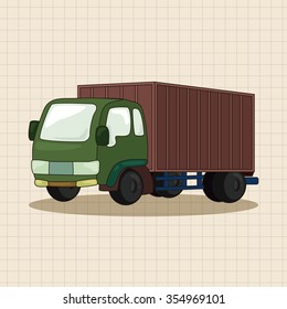 truck theme elements vector, eps