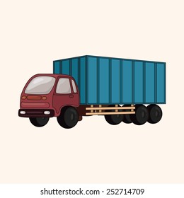 truck theme elements vector,eps