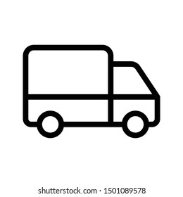 truck thin line vector icon