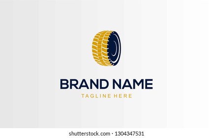 Truck Tires Objective Shop Abstract Creative Modern Business Logo