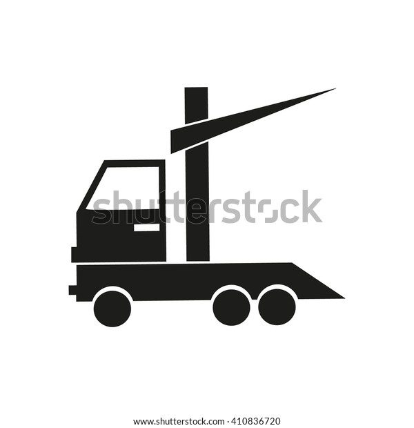 truck, tow truck,
icon