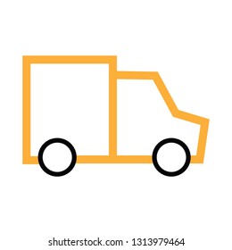 truck toy vector icon