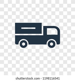 Truck toy vector icon isolated on transparent background, Truck toy transparency logo concept