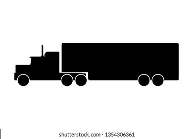 Free Free 260 Semi Truck Silhouette Svg SVG PNG EPS DXF File