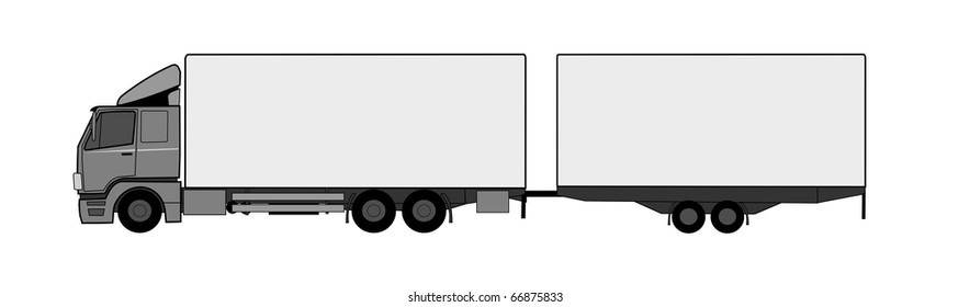 Truck with trailer