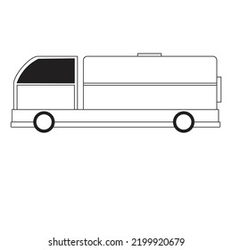Truck trailer container car illustration 