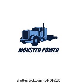 Truck Trailer Logo Design Element