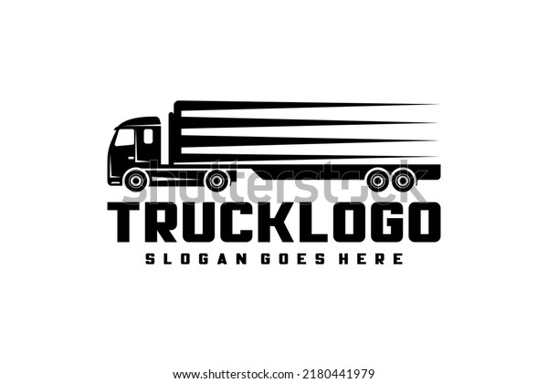 Truck Trailer Logo Transportation, Truck\
logo template vector\
illustration,