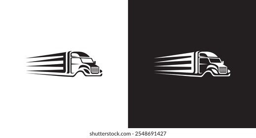 Truck Trailer Transportation Logo Vector