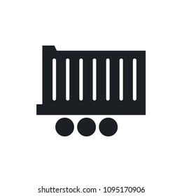 truck trailer vector icon