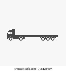 Low Bed Truck Icon Vector Illustration Stock Vector (royalty Free 