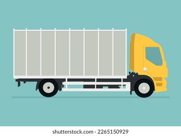 camión con remolque. ilustración vectorial