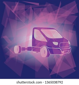 Truck Transport Logo Template. Vector illustration