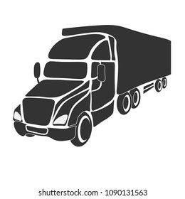 Truck Transport Trailer Vector Stock Vector (Royalty Free) 1090131563 ...