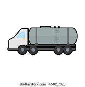 truck transportation delivery icon. Isolated and flat illustration. Vector graphic