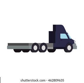 truck transportation delivery shipping icon. Isolated and flat illustration. Vector graphic