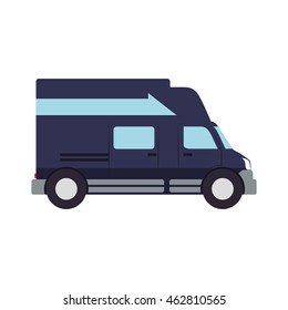 truck transportation delivery shipping icon. Isolated and flat illustration. Vector graphic