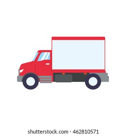 truck transportation delivery shipping icon. Isolated and flat illustration. Vector graphic