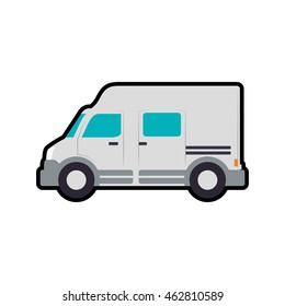 truck transportation delivery shipping icon. Isolated and flat illustration. Vector graphic