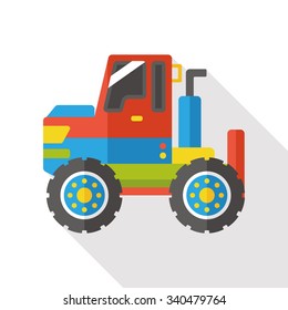 truck transportation flat icon