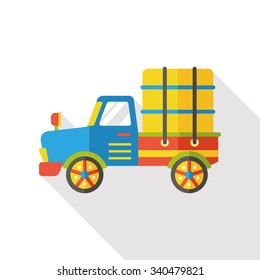 truck transportation flat icon