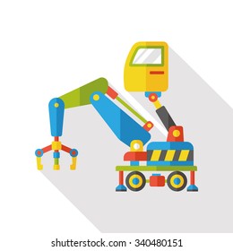 truck transportation flat icon