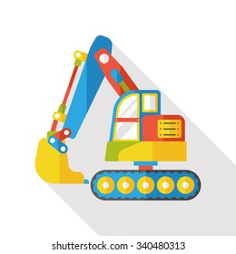 truck transportation flat icon