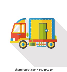 truck transportation flat icon