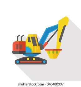 truck transportation flat icon