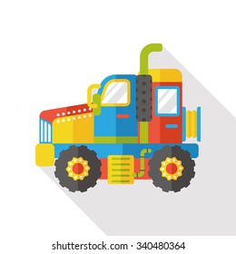 truck transportation flat icon