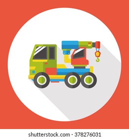 truck transportation flat icon