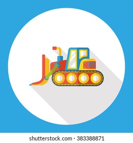 truck transportation flat icon