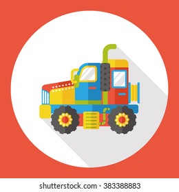 truck transportation flat icon