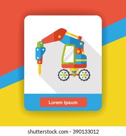 truck transportation flat icon