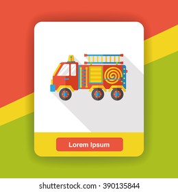truck transportation flat icon