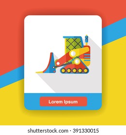truck transportation flat icon