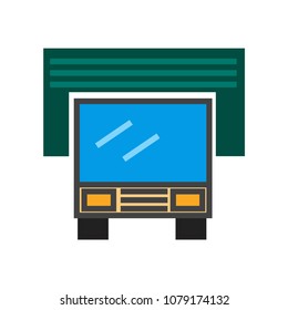 truck from transportation  icon vector