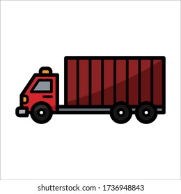 truck - transportation icon vector design template
