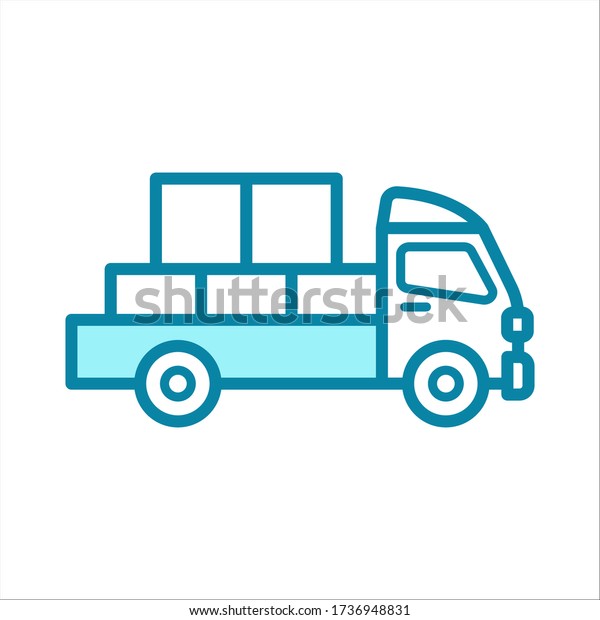 truck -\
transportation icon vector design\
template