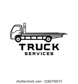 Truck Transportation logo Design vector emblem