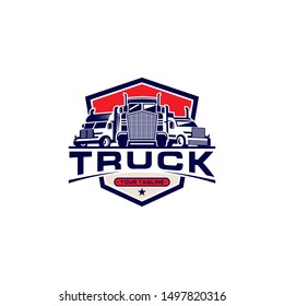 Truck Transportation Logo Stock Vectors