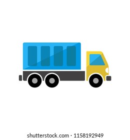 truck - transportation - shipping icon vector