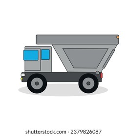 truck trapezoid icon illustration on white